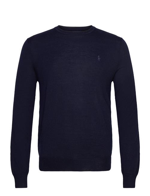 Slim Fit Washable Wool Crewneck Sweater Polo Ralph Lauren Navy