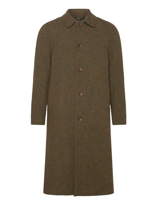 Maccoy Harris Tweed Wool Coat Les Deux Khaki