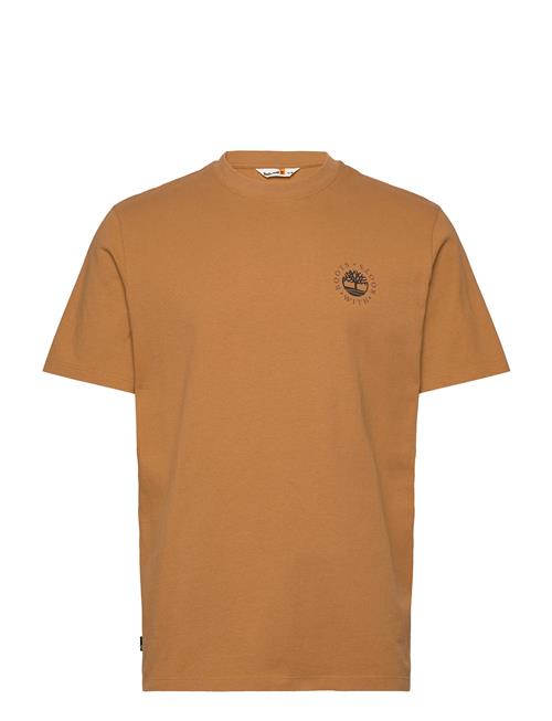 Washed Boot Lab Back Graphic Tee Timberland Brown