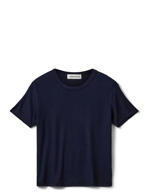 Nataliasy Rib T-Shirt Sofie Schnoor Young Navy