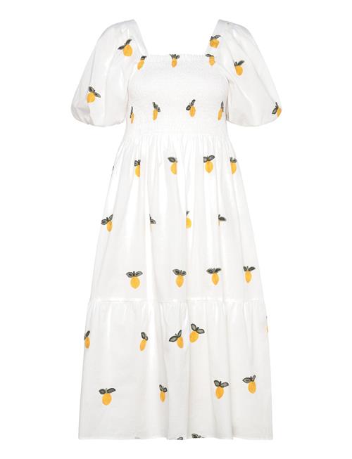 Cheri Fruit Dress A-View White