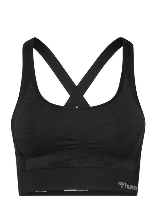 Hmlmt Shine Seamless Sports Bra Hummel Black