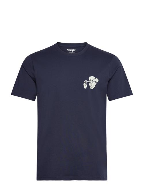 Se Small Graphic Tee Wrangler Navy ved Booztlet