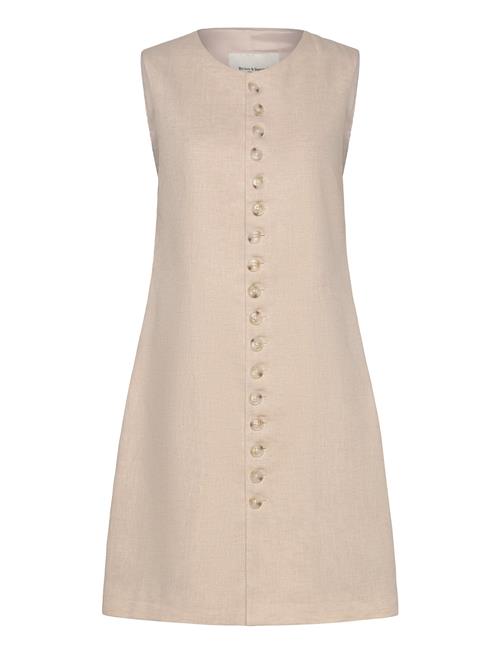 Bs Gia Slim Fit Dress Bruun & Stengade Beige