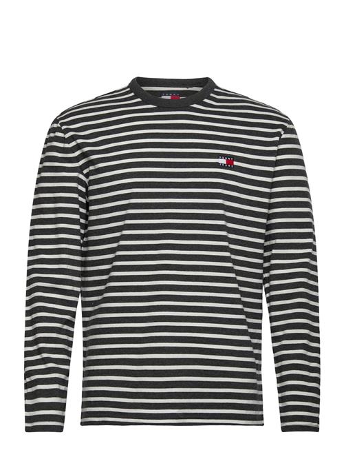 Tjm Reg Breton Stp Ls Tee Tommy Jeans Black