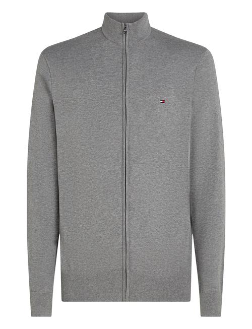 Essential Cotton Zip Thru Tommy Hilfiger Grey