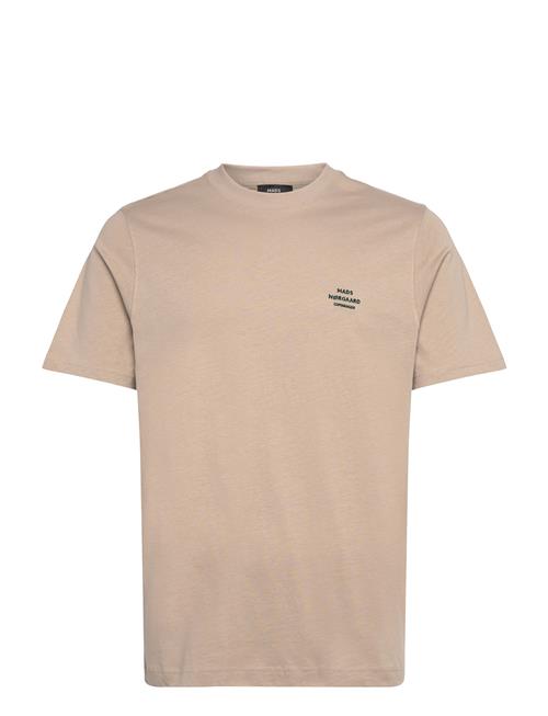 Cotton Jersey Frode Emb Logo Tee Mads Nørgaard Beige