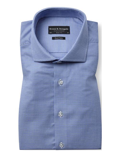 Bs Struff Modern Fit Shirt Bruun & Stengade Blue