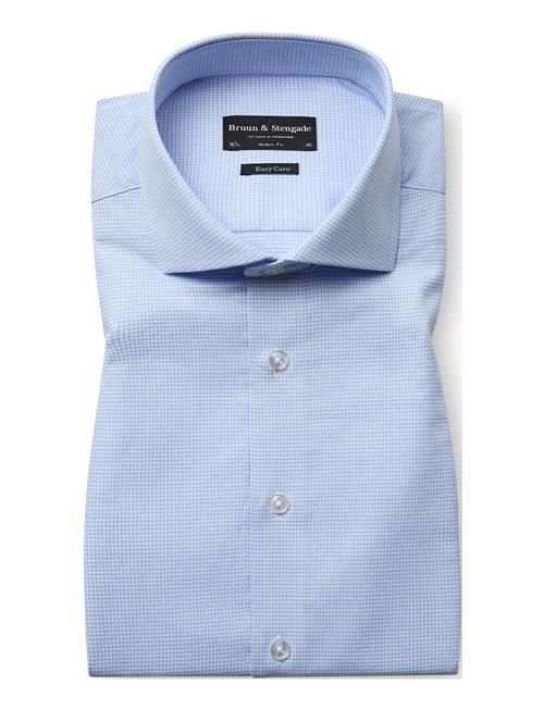 Bs Baez Modern Fit Shirt Bruun & Stengade Blue