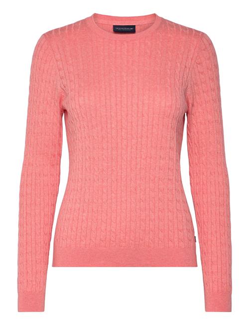 Organic Cotton Cable Knitted Sweater Lexington Clothing Coral