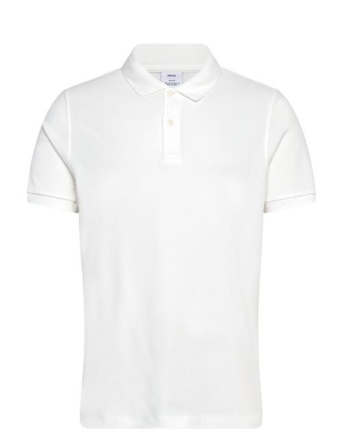 Regular-Fit Cotton Piqué Polo Shirt Mango White