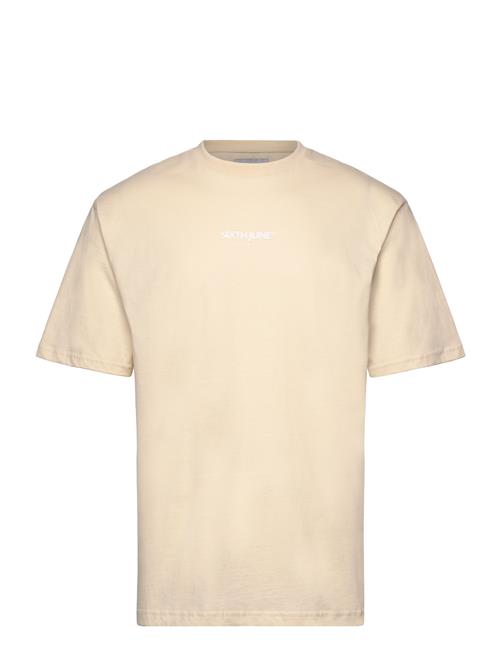 Essentials Puff Logo Tshirt SIXTH JUNE Cream