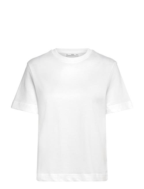 Short-Sleeved Cotton T-Shirt Mango White