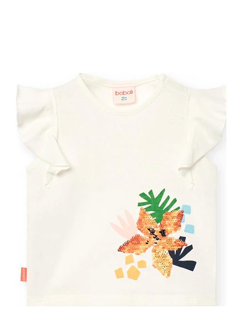 Knit T-Shirt Boboli White