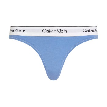 Calvin Klein Trusser Modern Cotton Field Olive Thong Hvid/Blå Small Dame