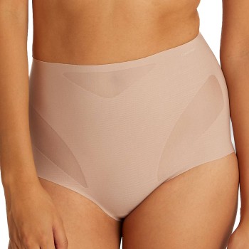 Calvin Klein Trusser Sculpted Mesh Brief Beige Medium Dame