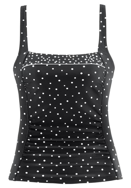 LASCANA Tankini-overdel  sort / hvid