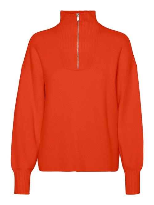 VERO MODA Pullover 'VMGOLDNEEDLE'  knaldrød