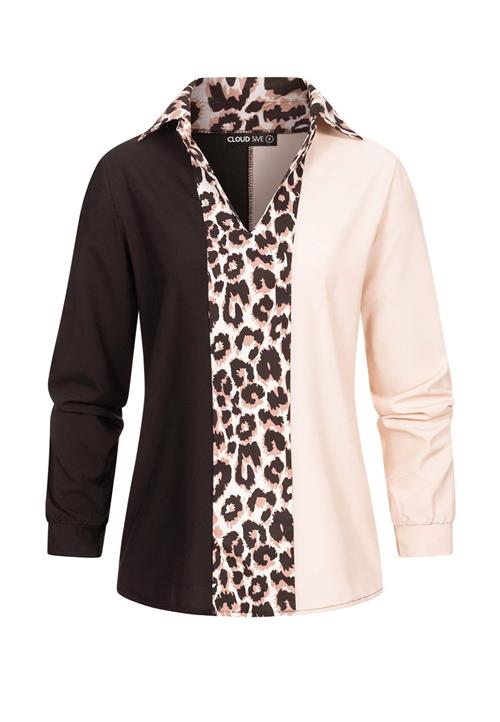 Se Cloud5ive Bluse  beige / laks / sort ved About You