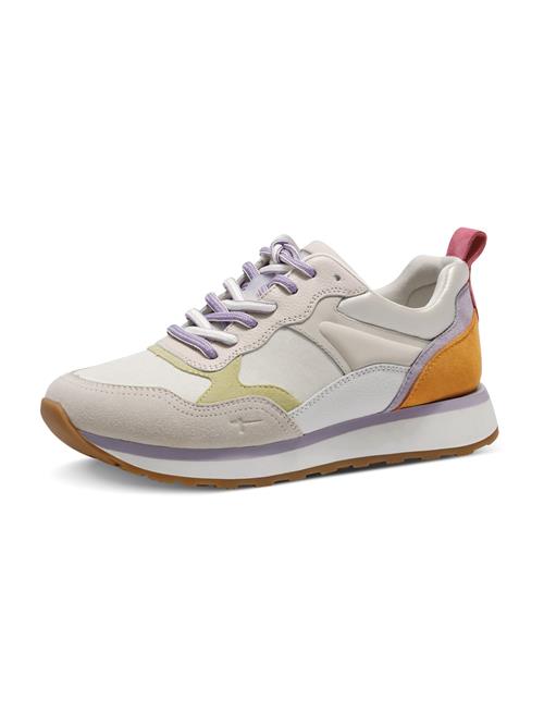 Tamaris Sneaker low  creme / lilla / orange / hvid