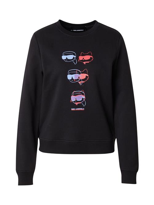 Karl Lagerfeld Sweatshirt  lyseblå / lavendel / koral / sort