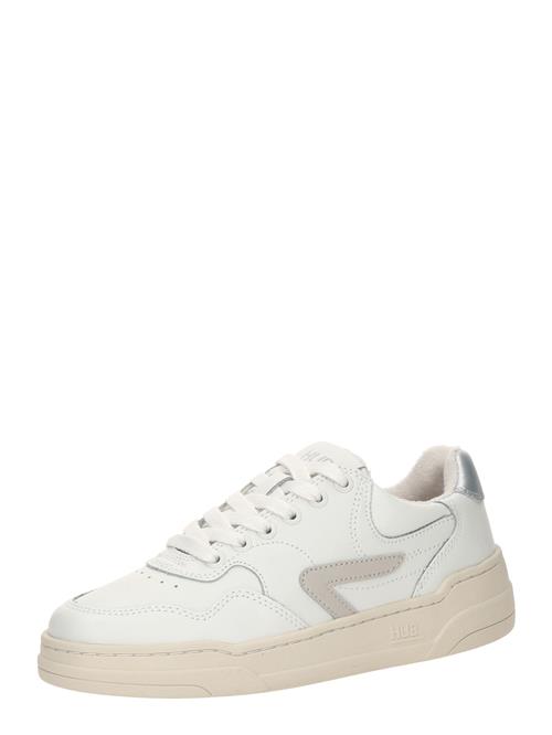 HUB Sneaker low 'Court L31'  mørkebeige / sølv / hvid