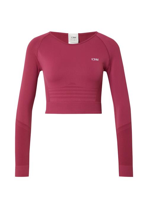 ICANIWILL Funktionsbluse 'Define'  lysegrå / mørk pink