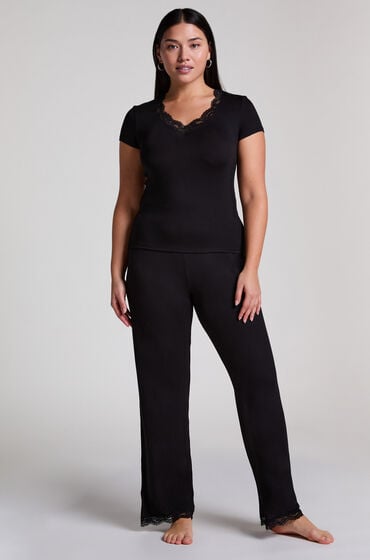 Hunkemöller Pyjamassæt Nanna Sort