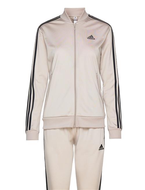 Essentials 3-Stripes Tracksuit Adidas Sportswear Beige