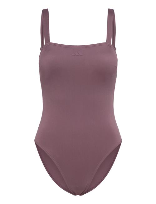 Padded Iconisea U Back Swimsuit Adidas Sportswear Purple