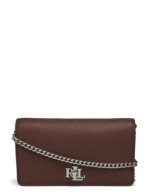 Pebbled Crossbody Turn-Lock Tech Case Lauren Ralph Lauren Brown