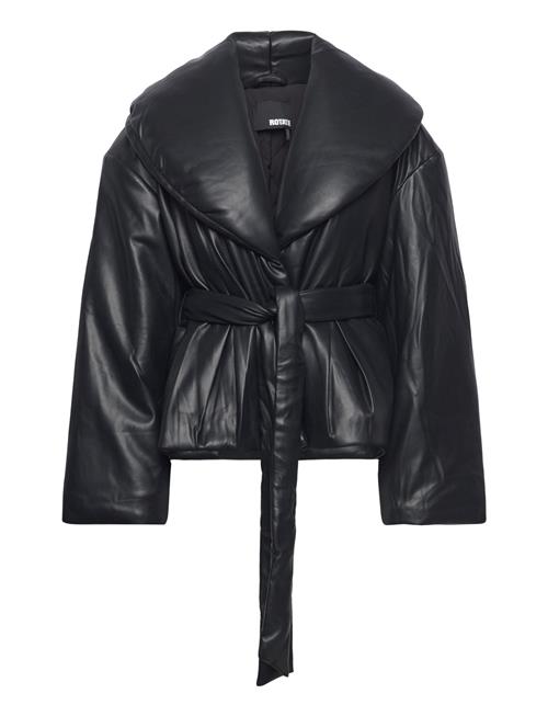 Belted Puffer Jacket ROTATE Birger Christensen Black