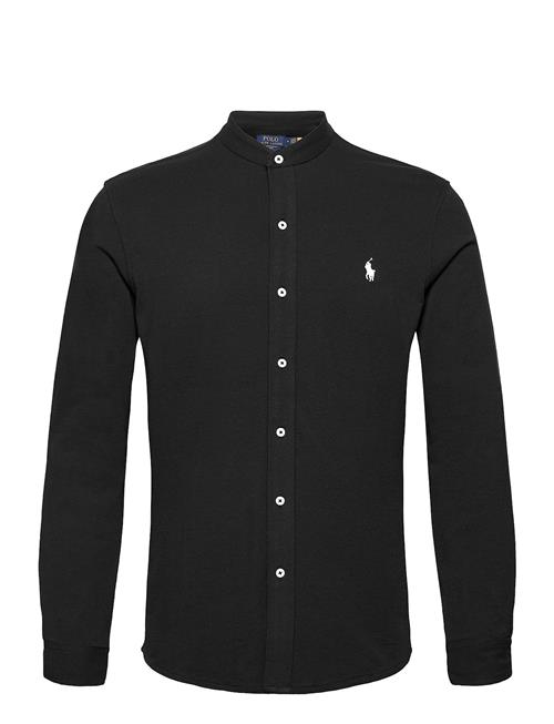 Featherweight Mesh-Ls Fb Mandarin C Polo Ralph Lauren Black