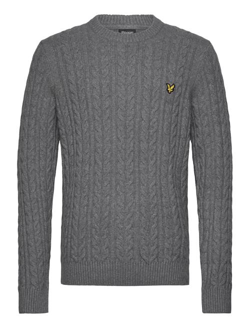 Cable Crew Neck Jumper Lyle & Scott Grey