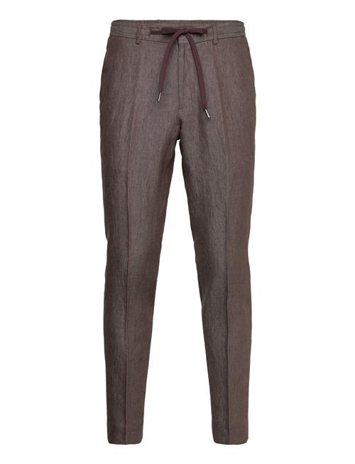 Pure Linen Pant Drawstring Michael Kors Brown