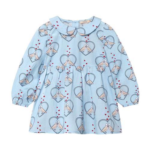 Se Fliink Colombe Langærmet Tunika Dream Blue Aop 2 Y  Blå  2 år  Unisex ved Babyshop
