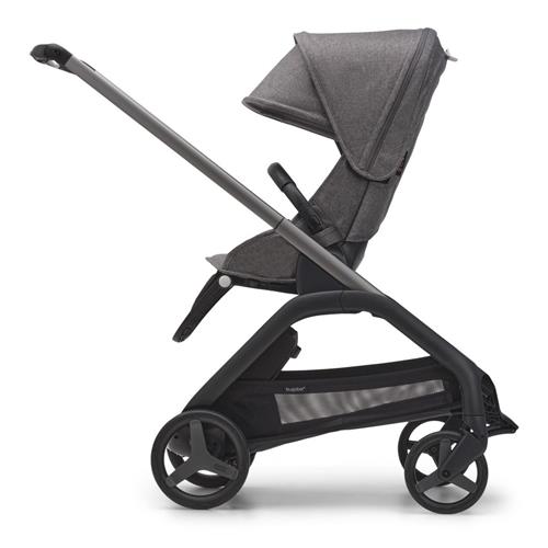 Bugaboo Dragonfly Complete Klapvogn Graphite/Gray Melange | Grå | 0-3