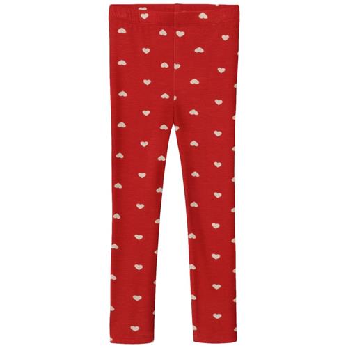 Fliink Kelly Leggings Pompeian Red Aop 2 Y  Rød  2 år  Unisex