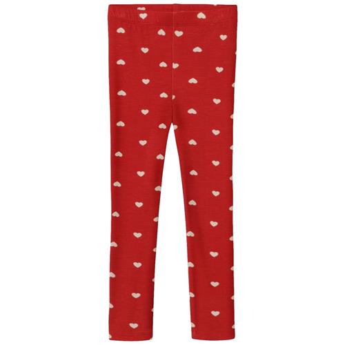 Fliink Kelly Leggings Pompeian Red Aop | Rød | 2 years