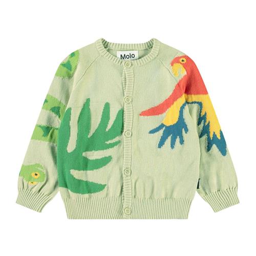 Molo Brody Cardigan Jungle Life 80 cm  Grøn  80 cm  Unisex