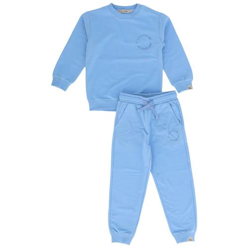 Gullkorn Design Leu Sæt Med Tøj Sky Blue 128 cm  Blå  128 cm  Unisex