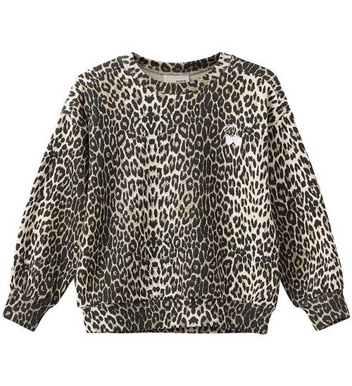 Sofie Schnoor Sweatshirt - Elissk - Light Brown Leopard m. Sølv