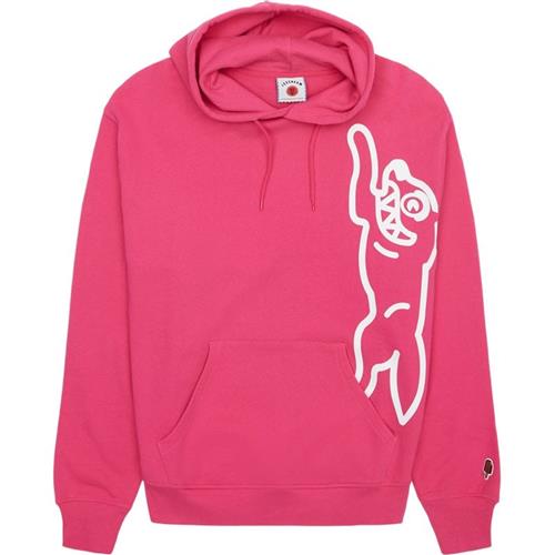 Icecream Ic25133 Vertical Jumbo Running Dog Hood Sweatshirts Pink