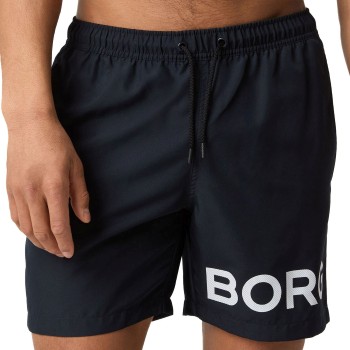 Björn Borg Badebukser Logo Swim Shorts Mørkblå polyester Large Herre