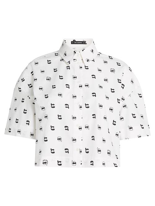 Karl Lagerfeld Bluse  sort / hvid