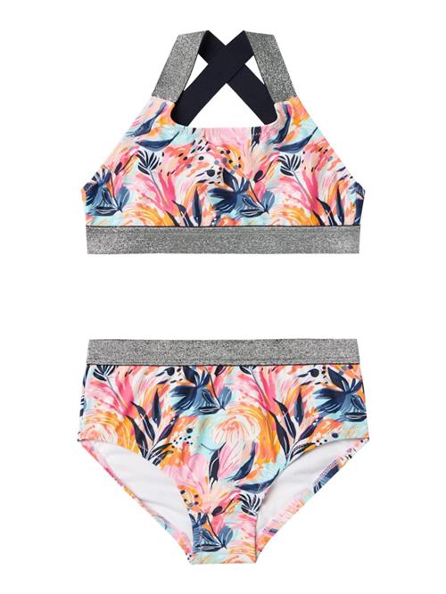 NAME IT Bikini 'NKFZISLAS'  marin / grå / orange / hvid