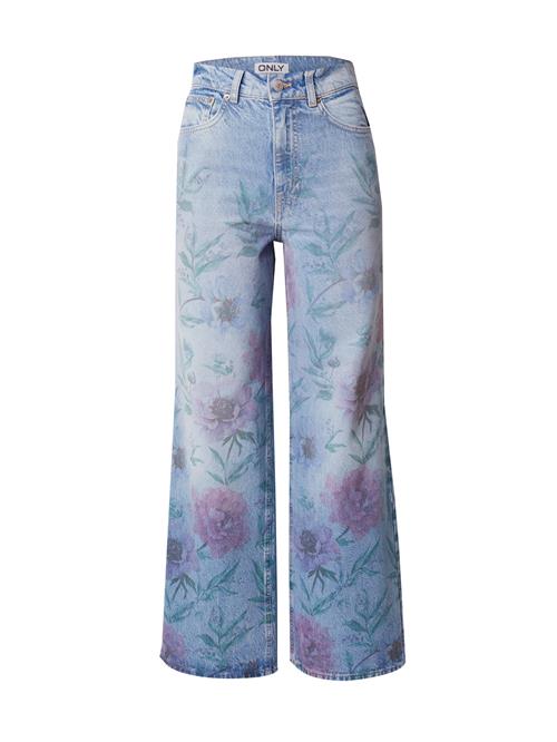 Se ONLY Jeans 'ONLHOPE'  blue denim / jade / lilla / lyserød ved About You