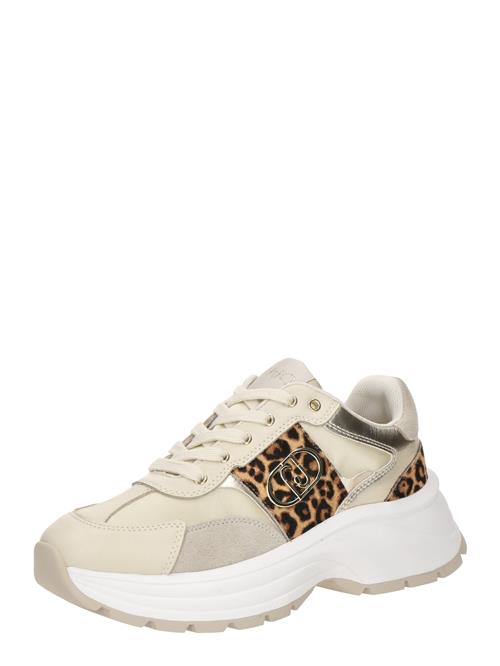 Liu Jo Sneaker low 'EVA 02'  ecru / lysebrun / guld / sort