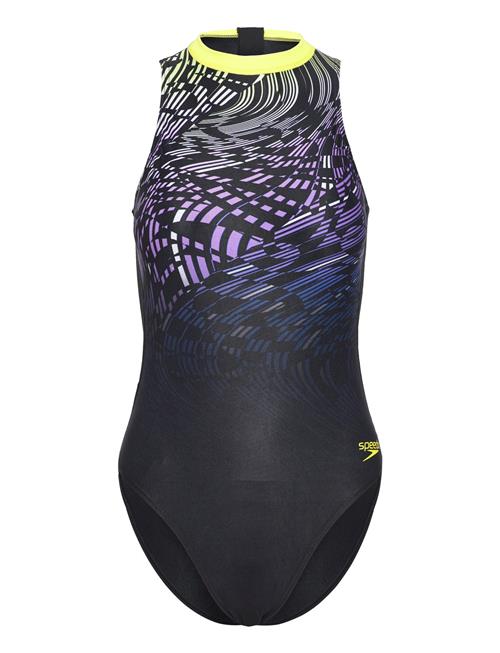 Womens Printed Hydrasuit Speedo Black