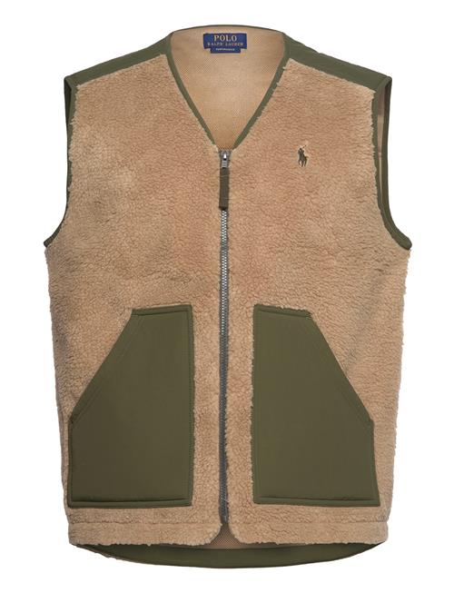 Wind-Blocking Hybrid Vest Polo Ralph Lauren Brown